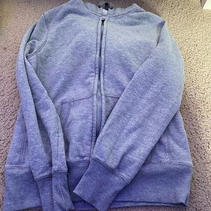 grey zip up